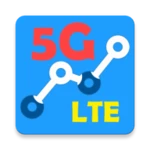 wifi speed test vs lte, 5g net android application logo